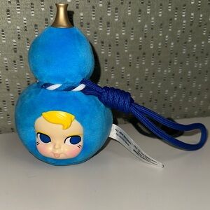 Blue Plush Keychain Accessory